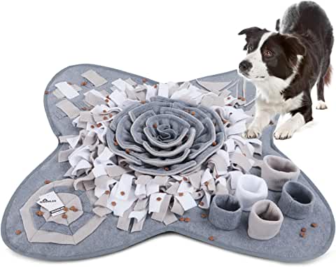 Tapis Reniflant Pour Chien – 44x44,5 Cm, Lavable, Anti-stress, Encourage La Mastication Lente