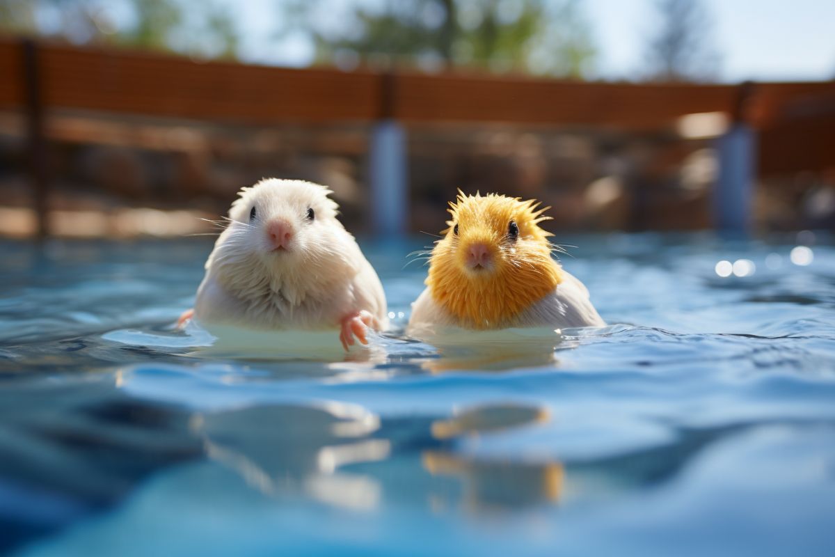 Les hamsters et l’eau : Pourquoi certains aiment-ils nager, tandis que d’autres l’évitent ?