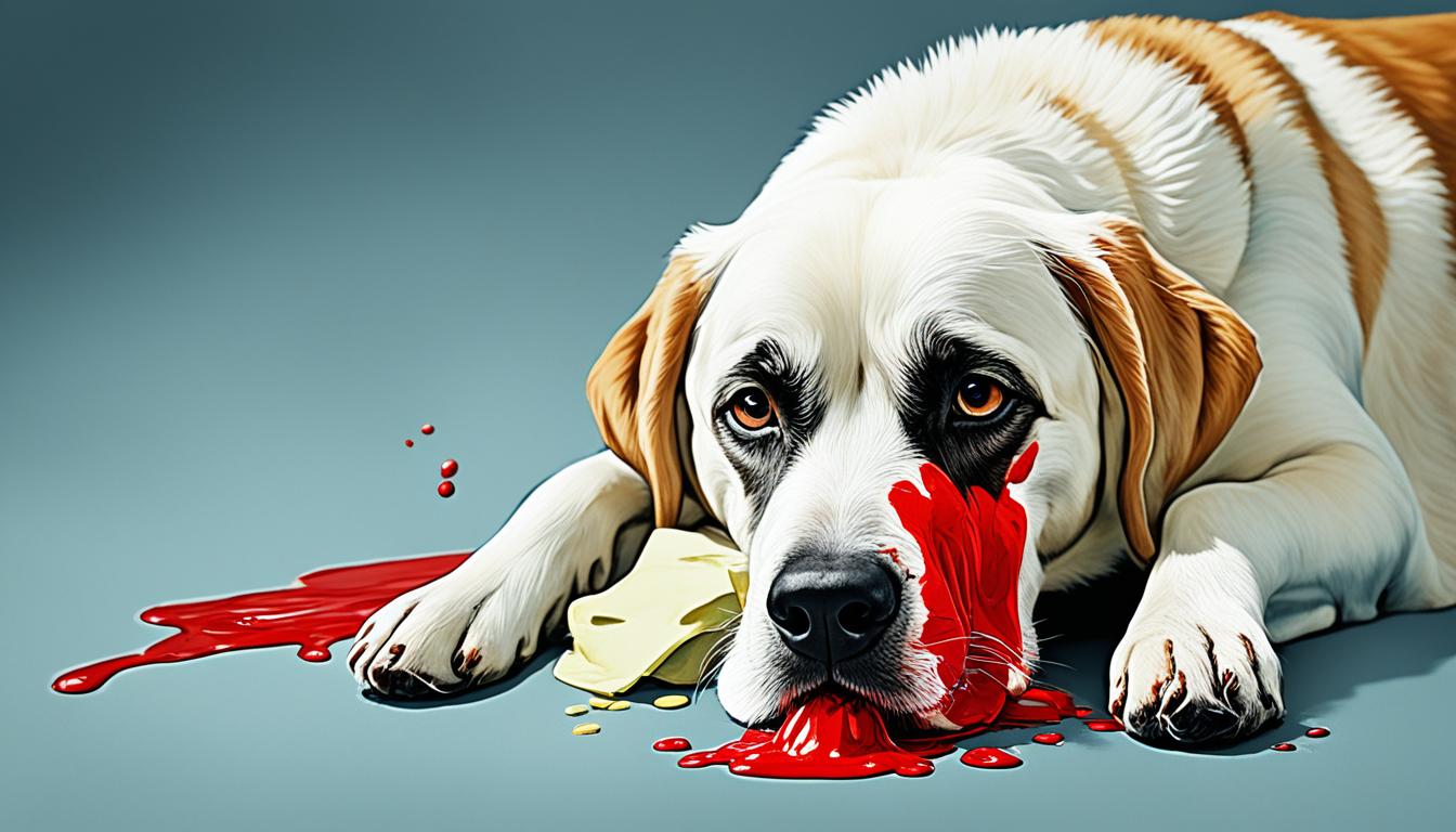 symptômes vomissement sang chien