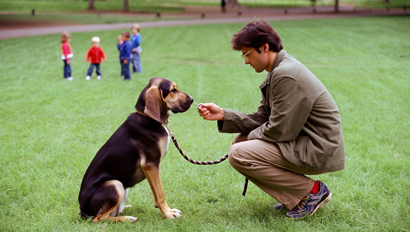 chien qui a peur des enfants