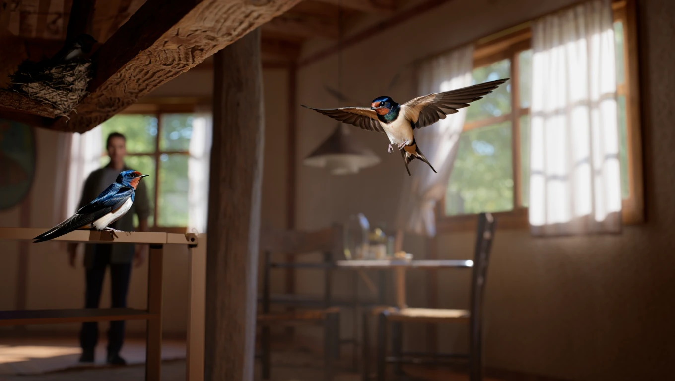 Pourquoi 2 hirondelles entrent-elles dans votre maison ?