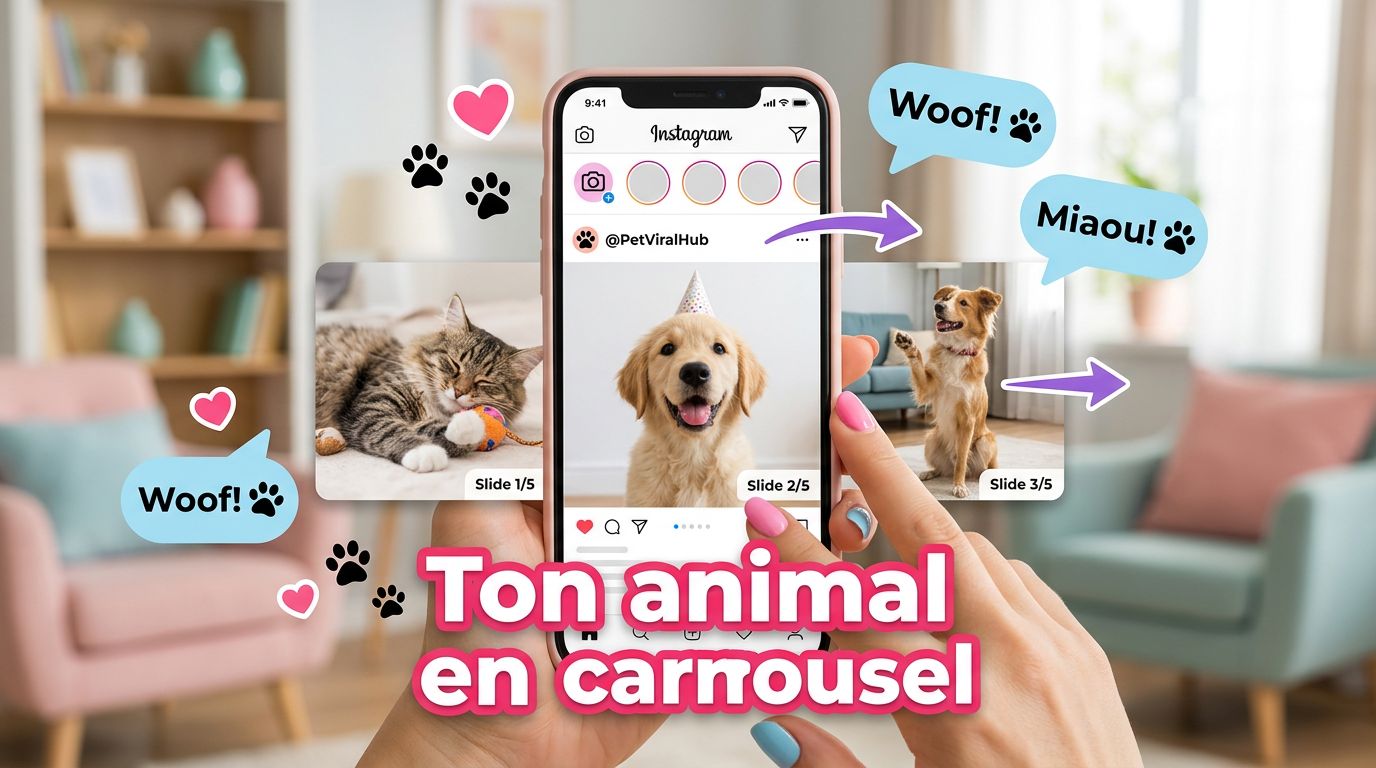 Carrousel Instagram animalier : comment captiver avec son chien ou son chat